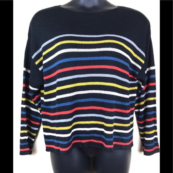 FOR THE REPUBLIC Striped Sweater Sz XL - Picture 1 of 5